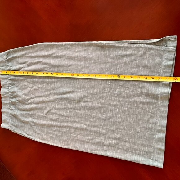 Lou & Grey Women's Marled Midi Skirt Size Large Green Pull On Side Slits NWT - Picture 7 of 9